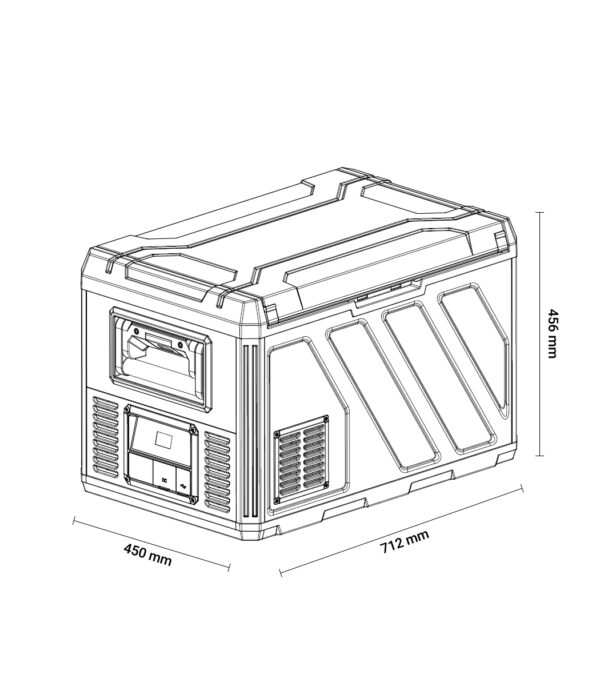 ⁦מקרר / מקפיא  לרכב Black Taurus Fridge PRO 50L⁩ – תמונה ⁦2⁩