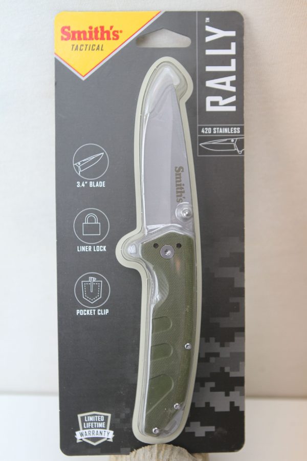 ⁦אולר ראלי קליפ פויינט Rally Knife OD Green Smith's⁩ – תמונה ⁦3⁩