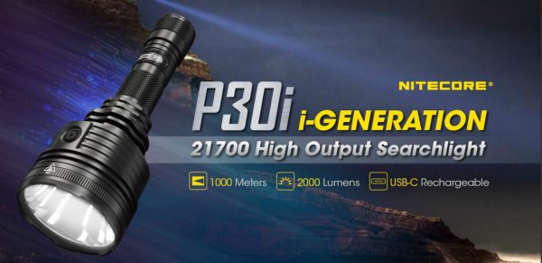 ⁦פנס יד נטען 2000 לומן P30i למרחק 1000 מ'⁩ – תמונה ⁦2⁩