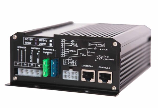 ⁦מערכת כריזה מפוצלת 100W פאנל פיקוד 12V EE911⁩ – תמונה ⁦2⁩