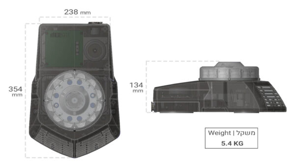 ⁦מערכת כריזה ניידת + מהבהב LED EE911⁩ – תמונה ⁦6⁩