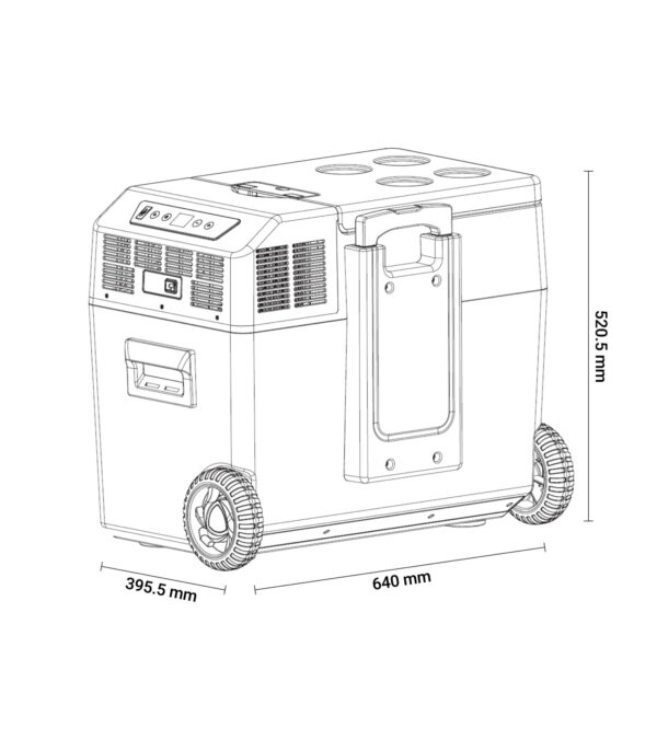 ⁦מקרר נייד לרכבBlack Taurus Fridge Classic 40L⁩ – תמונה ⁦2⁩