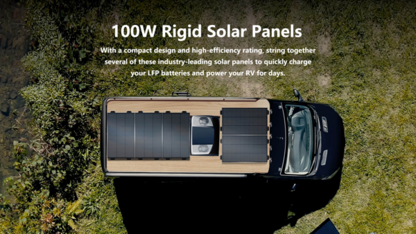 ⁦פאנל סולארי קשיח בודד נייח מקורי ECOFLOW 100W⁩ – תמונה ⁦3⁩
